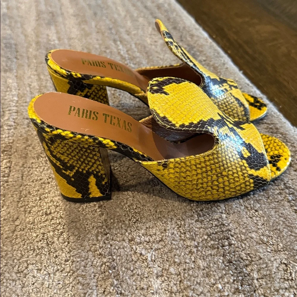 Paris Texas Snakeskin Mules - Picture 3 of 4